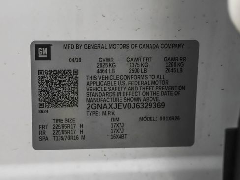 Used 2018 Chevrolet Equinox LT image 51