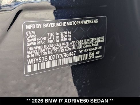 New 2026 BMW i7 xDrive60 image 21