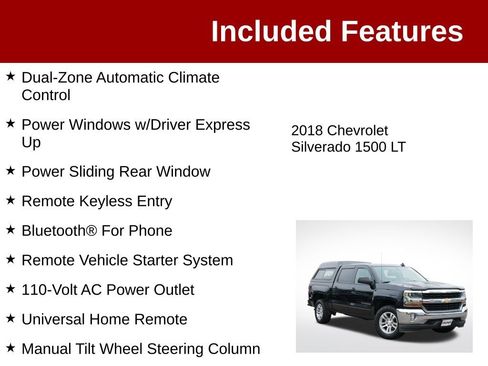Used 2018 Chevrolet Silverado 1500 LT w/ All Star Edition AWD/4WD image 4
