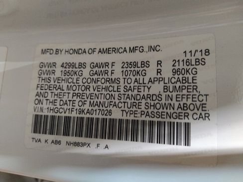 Used 2019 Honda Accord LX image 33