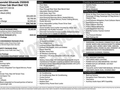 New 2026 Chevrolet Silverado 2500 Custom w/ Custom Value Package image 34