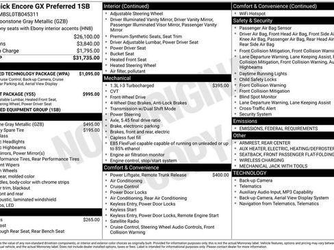 New 2026 Buick Encore GX Preferred w/ Advanced Technology Package image 40