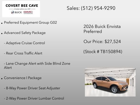 New 2026 Buick Envista Sport Touring w/ Convenience I Package FWD image 7