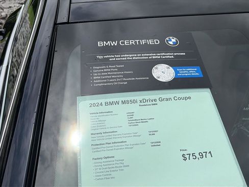 Certified 2024 BMW M850i Gran Coupe xDrive AWD/4WD image 20