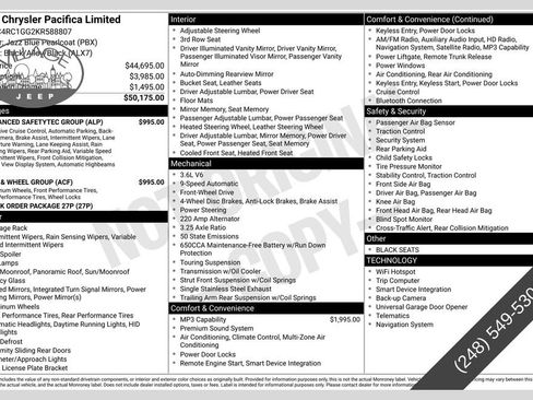 Used 2019 Chrysler Pacifica Limited w/ Tire & Wheel Group FWD image 1