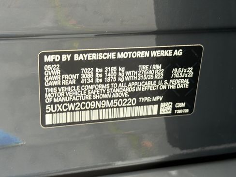 Certified 2022 BMW X7 xDrive40i w/ M Sport Package image 42