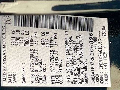 Used 2024 Nissan Titan PRO-4X w/ Pro-4x Convenience Package image 33