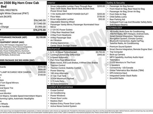 Used 2024 RAM 2500 Big Horn w/ Sport Appearance Package AWD/4WD image 27