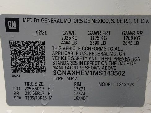 Used 2021 Chevrolet Equinox LS w/ LPO, Floor Liner Package image 33