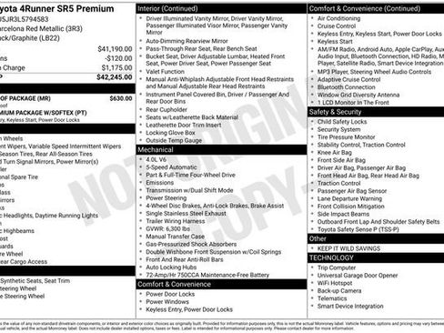 Used 2020 Toyota 4Runner SR5 Premium w/ Moonroof Package image 3