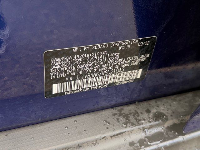Used 2022 Subaru WRX Limited AWD/4WD image 21