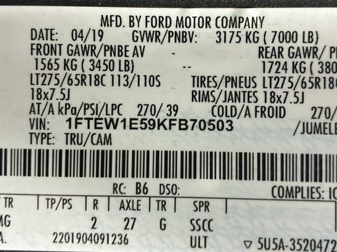 Used 2019 Ford F150 XLT w/ Equipment Group 301A Mid image 57