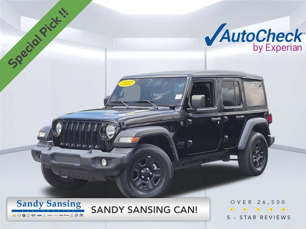 Used 2022 Jeep Wrangler Unlimited Sport AWD/4WD image 1