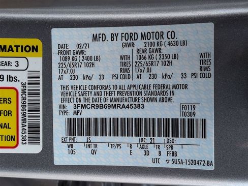 Used 2021 Ford Bronco Sport Big Bend w/ Big Bend Package AWD/4WD image 38