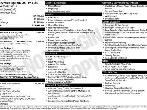 Used 2026 Chevrolet Equinox ACTIV w/ Convenience Package III FWD image 5