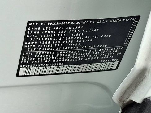 Certified 2023 Volkswagen Tiguan S w/ IQ.Drive Package AWD/4WD image 31