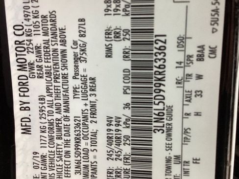 Used 2019 Lincoln MKZ Reserve w/ Reserve Plus Package AWD/4WD image 51