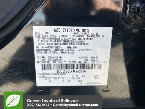 Used 2019 Ford EcoSport SE AWD/4WD image 23