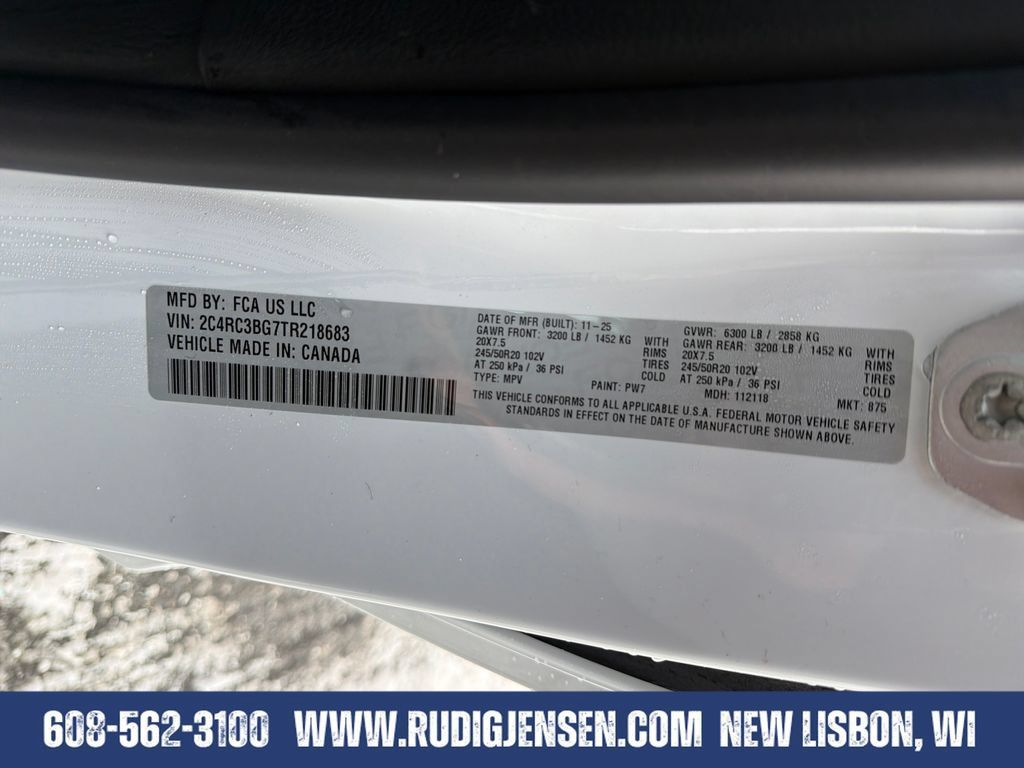 New 2026 Chrysler Pacifica Select w/ S Appearance Package AWD/4WD image 29