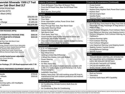 Certified 2023 Chevrolet Silverado 1500 LT Trail Boss w/ Protection Package image 1