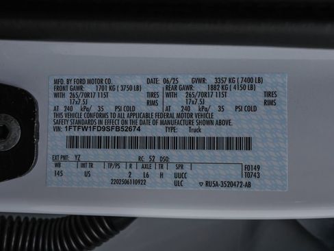 New 2025 Ford F150 XL w/ Equipment Group 104A Hybrid image 28