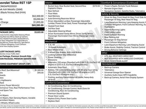 Used 2023 Chevrolet Tahoe RST w/ Luxury Package RWD image 7