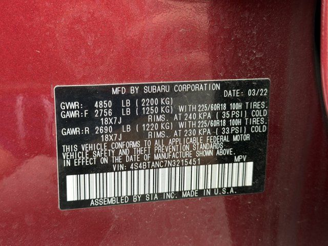 Used 2022 Subaru Outback Limited AWD/4WD image 23