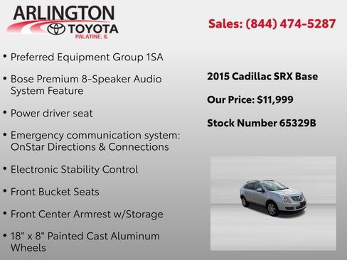 Used 2015 Cadillac SRX FWD image 3