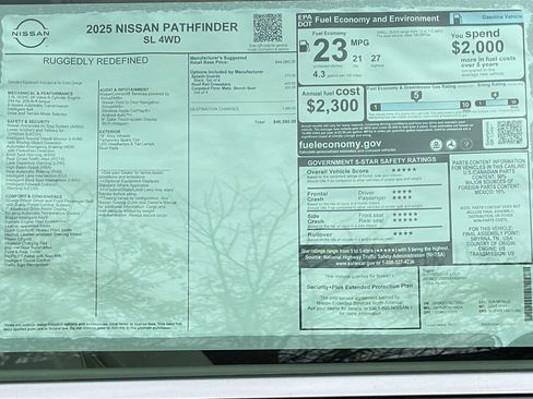 New 2025 Nissan Pathfinder SL image 17