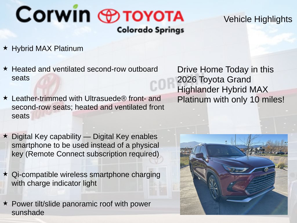 Used 2026 Toyota Grand Highlander AWD Hybrid image 7