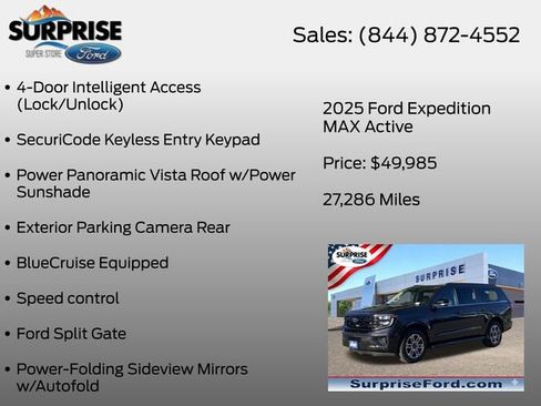 Certified 2025 Ford Expedition Max Active RWD image 36