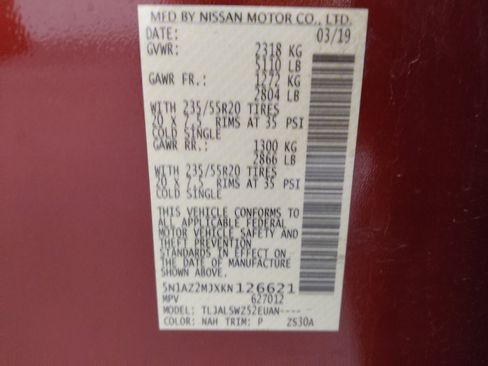 Used 2019 Nissan Murano Platinum w/ Cargo Package image 33