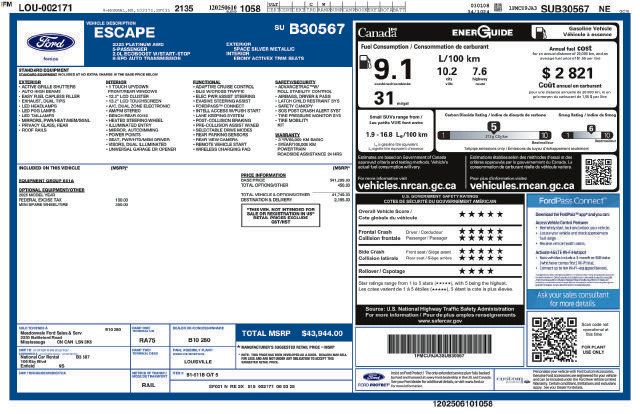 Used 2025 Ford Escape Platinum AWD/4WD image 24