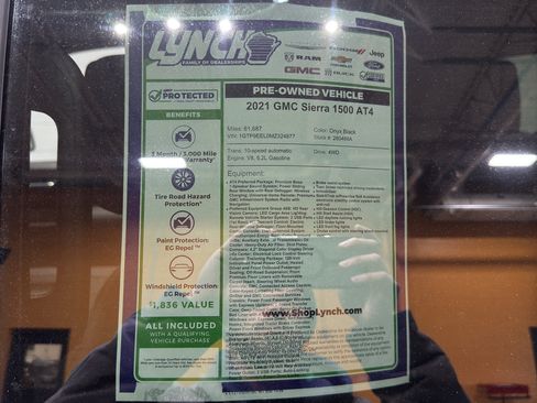 Certified 2021 GMC Sierra 1500 AT4 w/ AT4 Preferred Package image 46