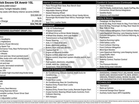 Used 2024 Buick Encore GX Avenir image 38