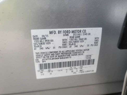 Used 2015 Ford Edge Titanium w/ Technology Package AWD/4WD image 6