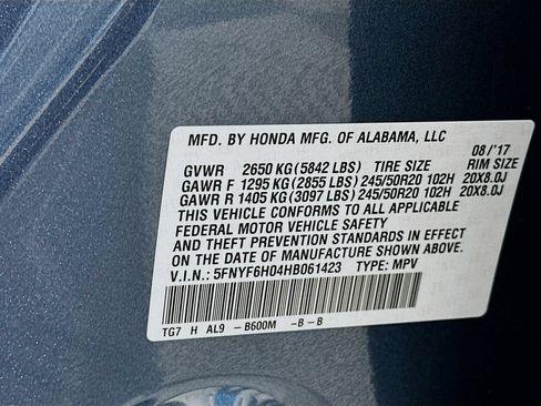 Certified 2017 Honda Pilot Elite image 33