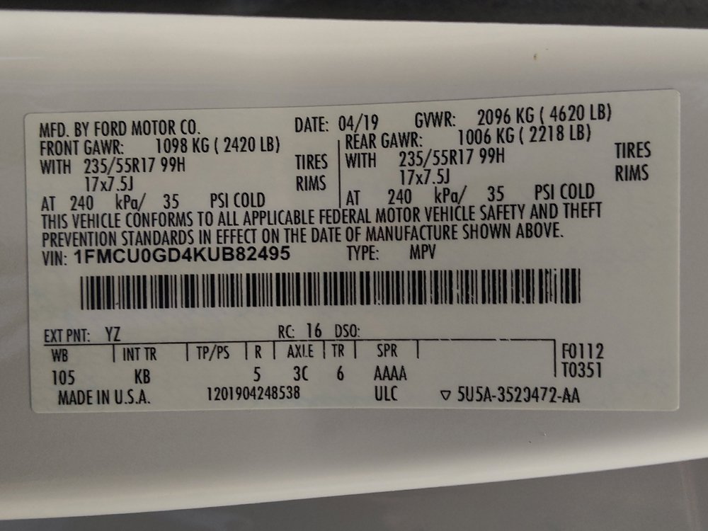 Used 2019 Ford Escape SE FWD image 33