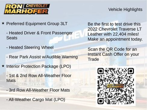 Used 2022 Chevrolet Traverse LT AWD/4WD image 3