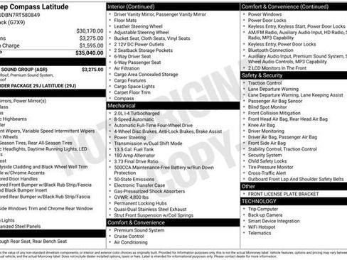 Used 2024 Jeep Compass Latitude w/ Sun and Sound Group AWD/4WD image 40