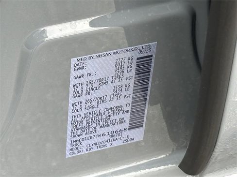 New 2026 Nissan Frontier PRO-4X w/ Pro-4x Convenience Package image 26