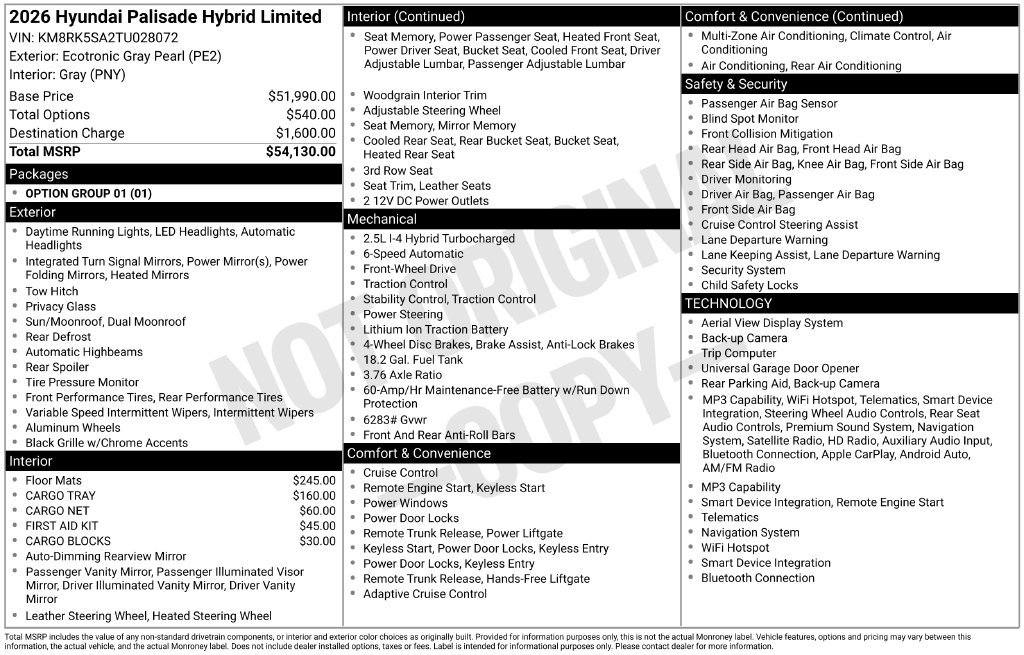 Used 2026 Hyundai Palisade Limited FWD image 30