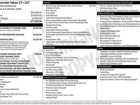 Used 2023 Chevrolet Tahoe Z71 w/ Off-Road Capability Package AWD/4WD image 2