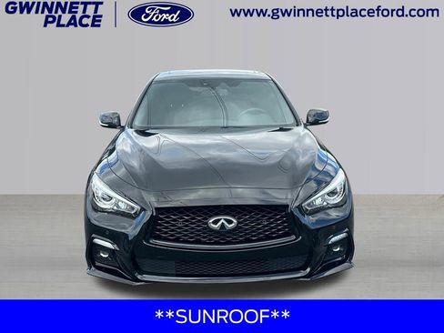 Used 2023 INFINITI Q50 Red Sport 400 w/ Carbon Fiber Package RWD image 2