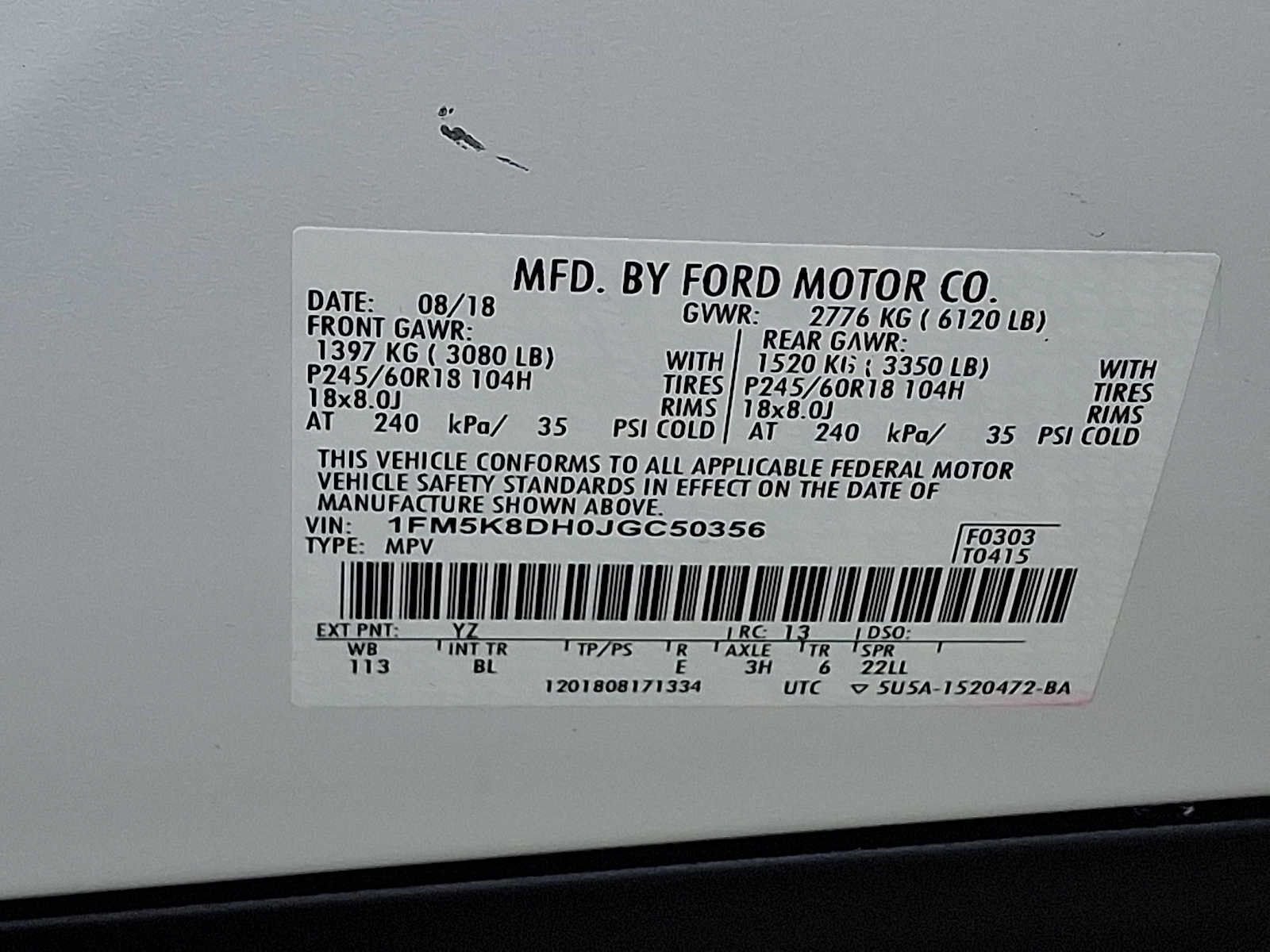Used 2018 Ford Explorer XLT w/ Equipment Group 202A AWD/4WD image 27