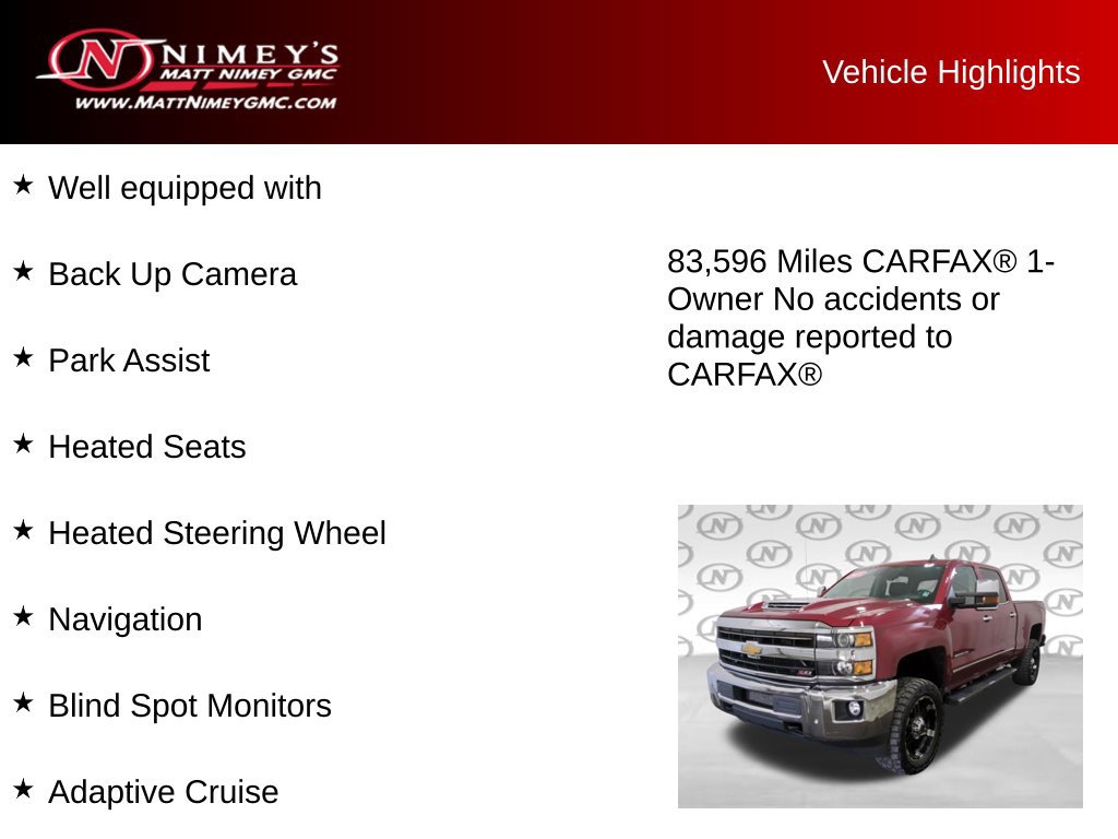 Used 2018 Chevrolet Silverado 2500 LTZ w/ Duramax Plus Package AWD/4WD image 6