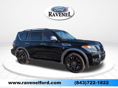 Used 2017 Nissan Armada Platinum w/ Captain Seat Package RWD image 1