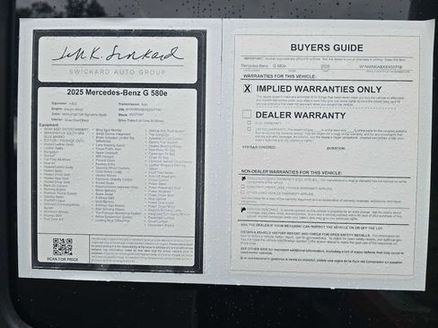 Certified 2025 Mercedes-Benz G 580 w/ EQ Technology image 18