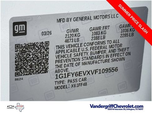 New 2027 Chevrolet Bolt LT w/ Comfort Package FWD image 22