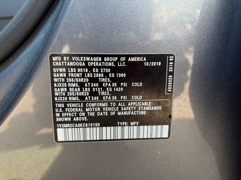 Used 2019 Volkswagen Atlas SEL AWD/4WD image 10